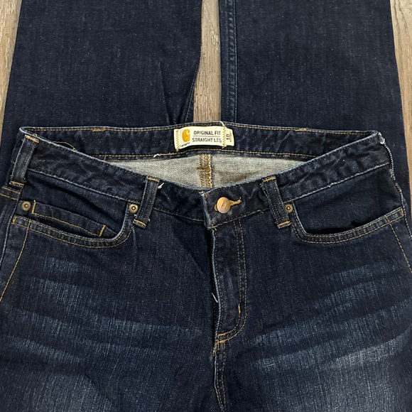 Carhartt Dark Blue Women's Jeans - Picture 2 of 13